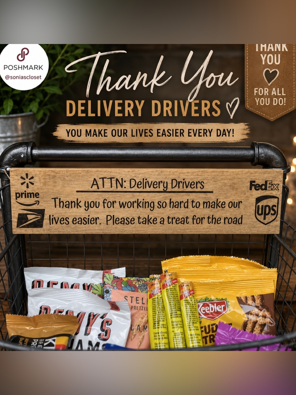 New! Delivery driver sign